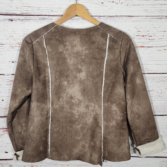 Naked Zebra Vegan Sued Jacket - Picture 3 of 7